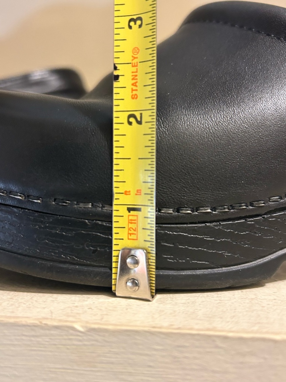 G.H. Bass & Co. Black Leather Slip-On Clog - Picture 11 of 15